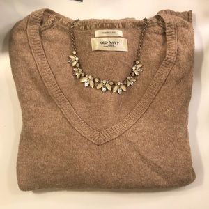 Old Navy V Neck Brown Sweater